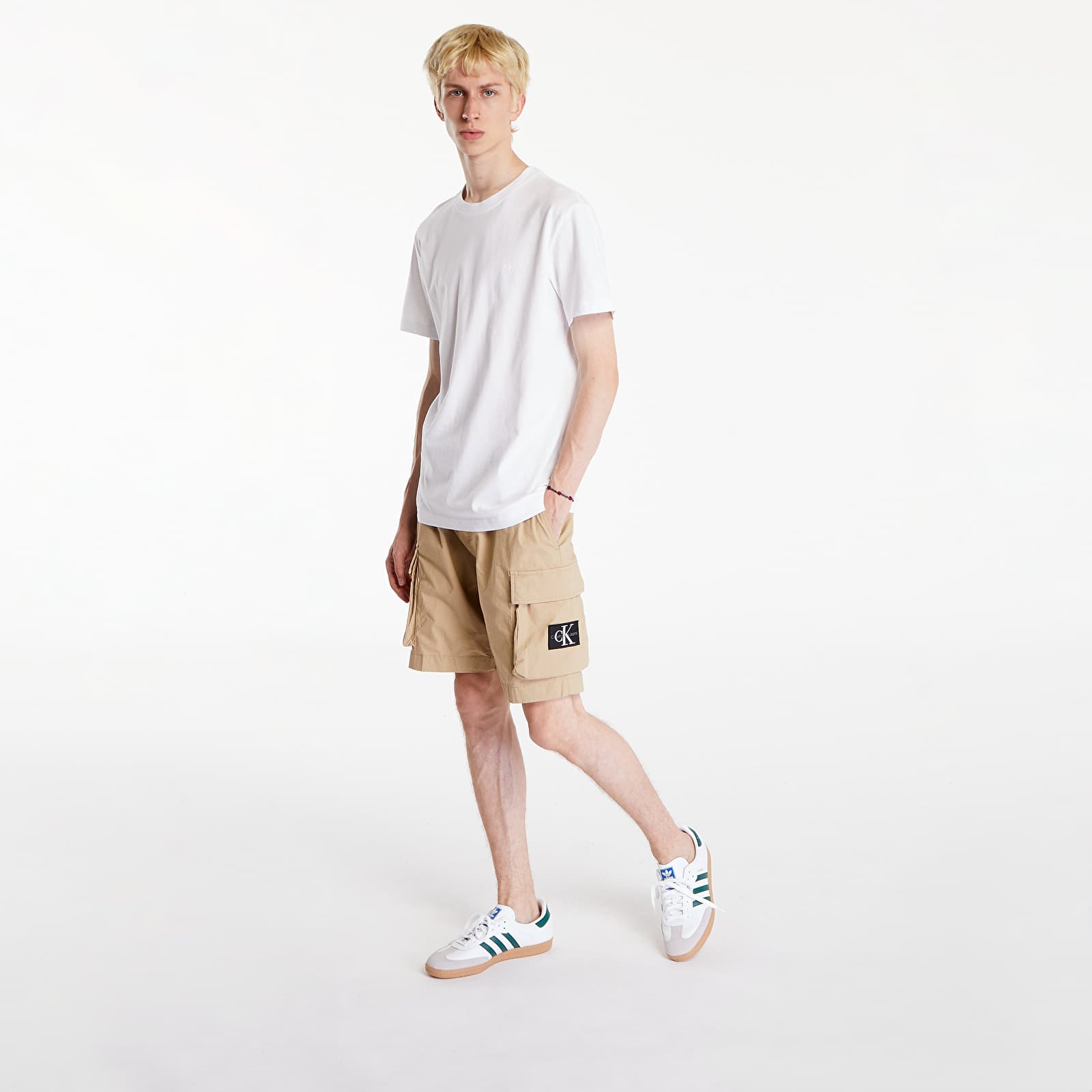 T-shirts Calvin Klein Jeans Euphoric Monologo Tee Bright White