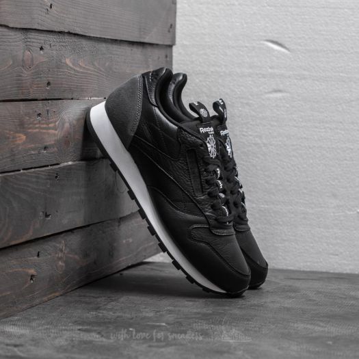 Men s shoes Reebok Classic Leather IT Black Coal White Footshop