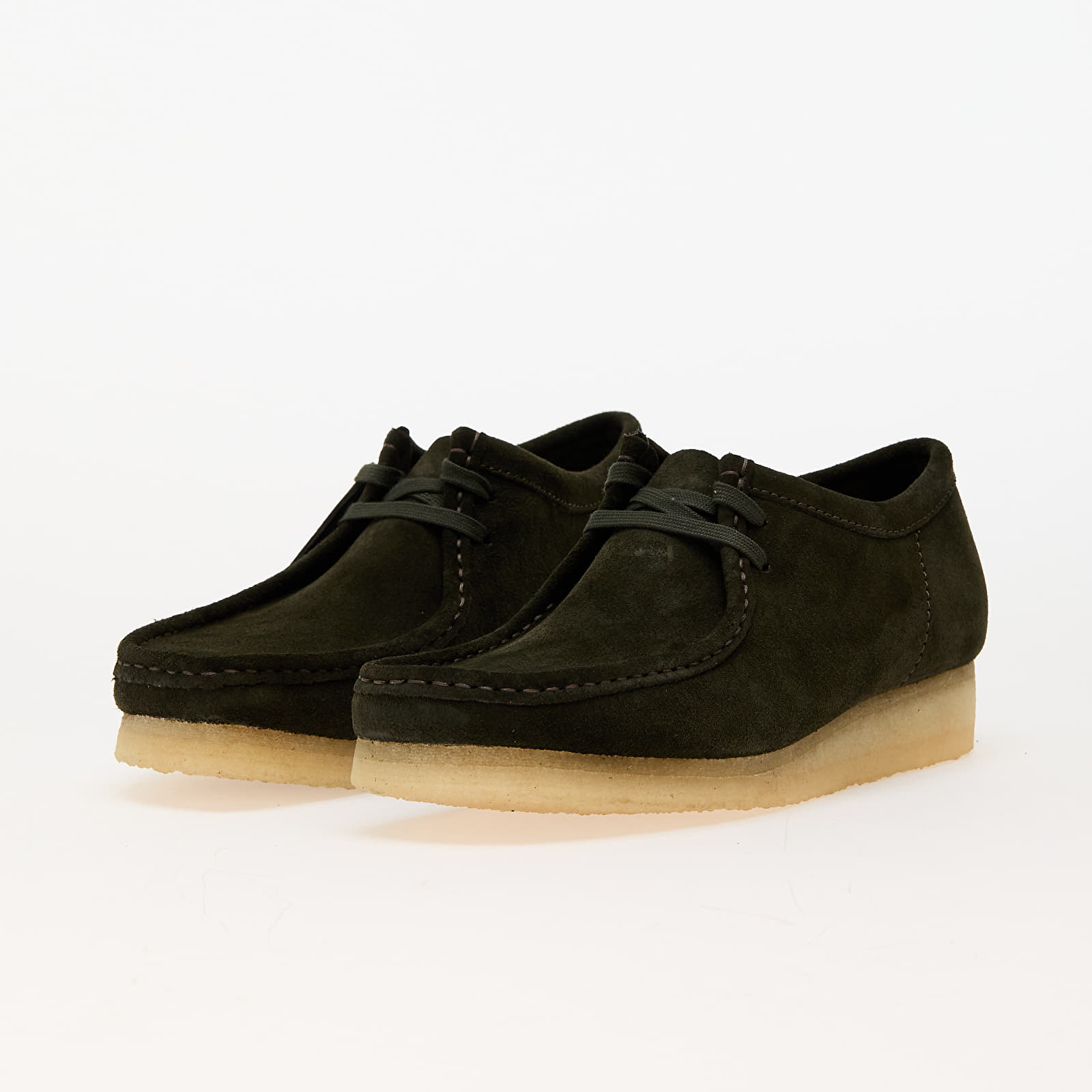 Men's shoes Clarks Originals Wallabee Forest Green Sde