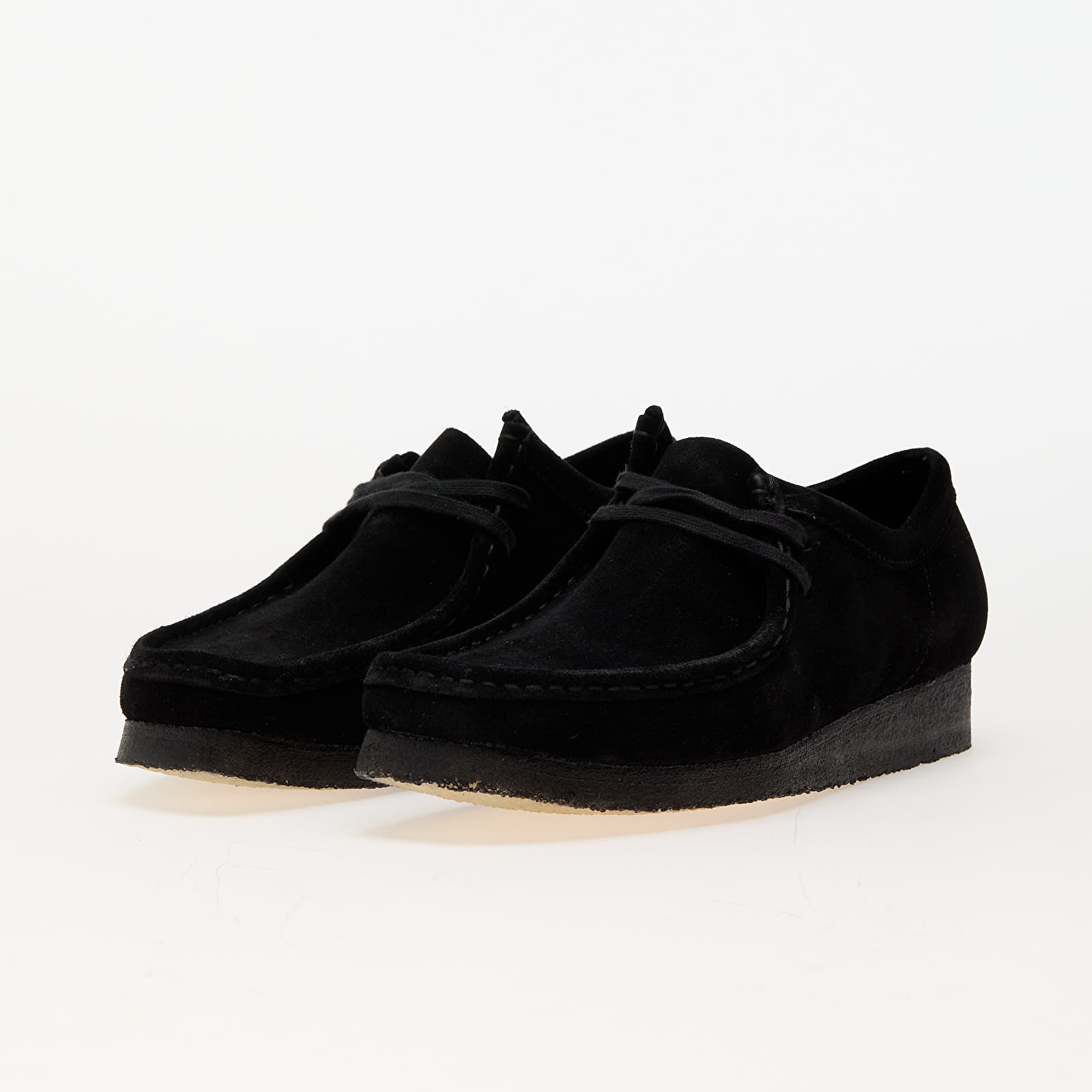Scarpe uomo Clarks Originals Wallabee Black Sde