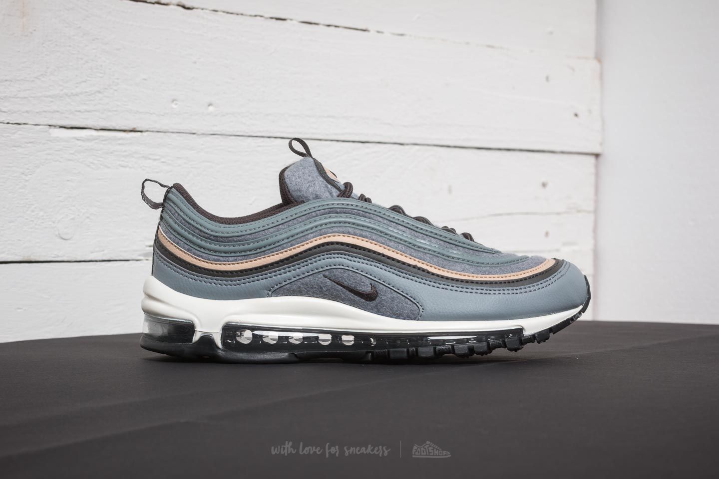 Men s shoes Nike Air Max 97 Premium Cool Grey Deep Pewter Mushroom Footshop