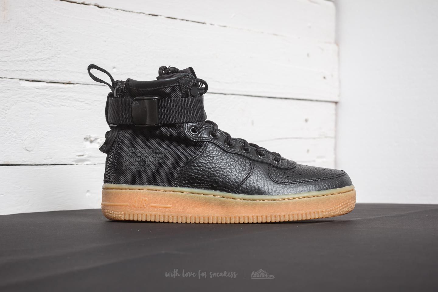 Women's shoes Nike W SF Air Force 1 Mid Black/ Black-Gum Light Brown