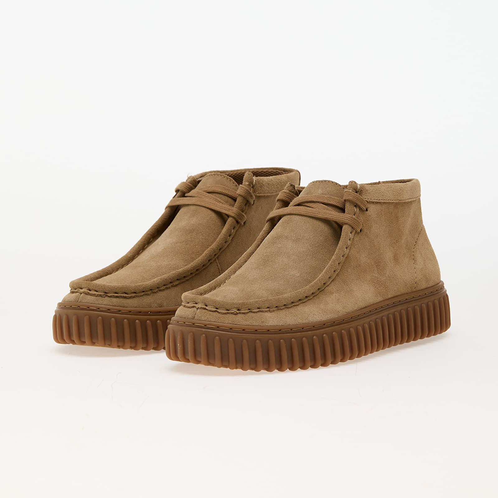 Scarpe uomo Clarks Torhill Hi Dark Sand Suede