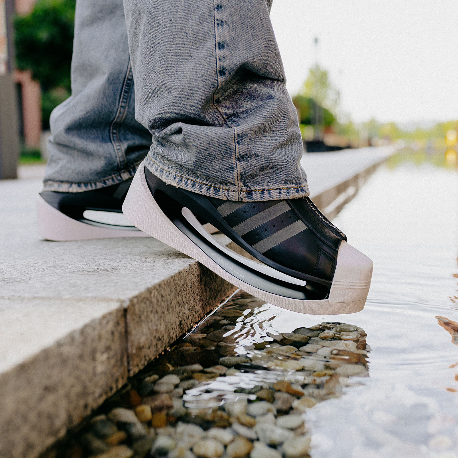 Shoes Y-3 Gendo Superstar Black/ Cinder/ Chalk Pearl