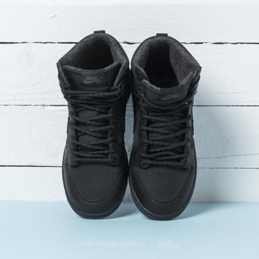Men s shoes Nike SB Zoom Dunk Hi Pro Bota Black Black Anthracite Footshop
