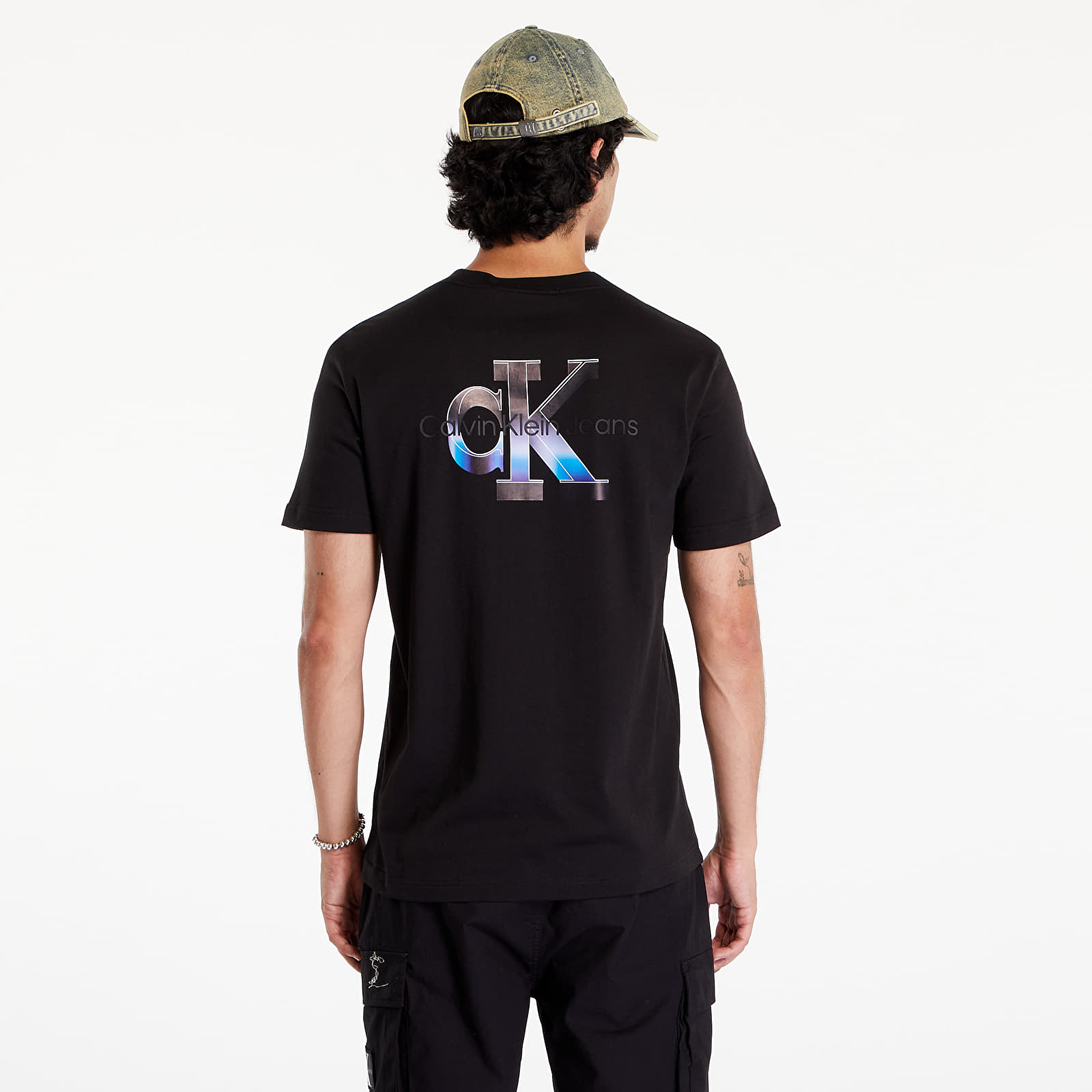 Koszulki Calvin Klein Jeans Euphoric Monologo Short Sleeve Tee Black