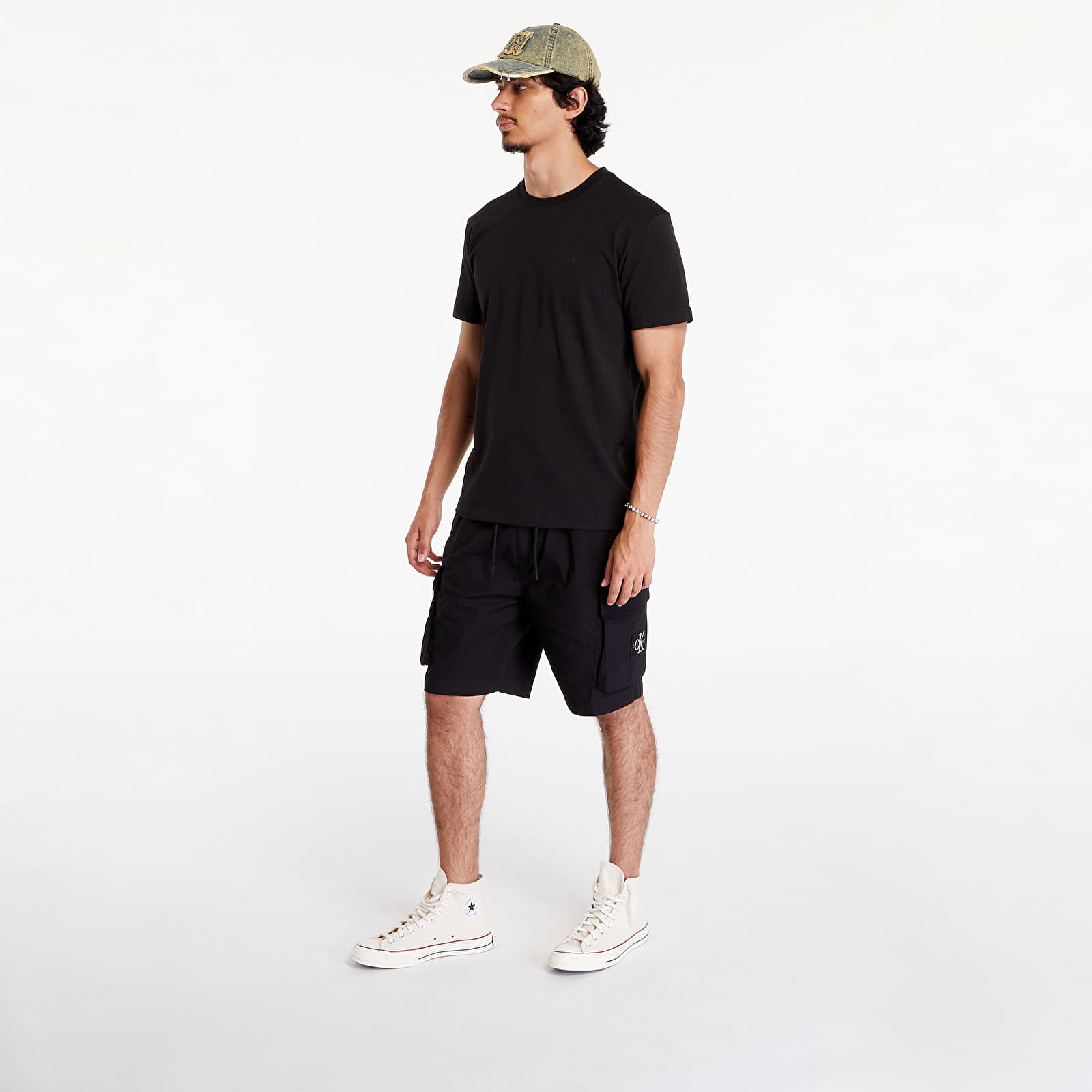 Koszulki Calvin Klein Jeans Euphoric Monologo Short Sleeve Tee Black