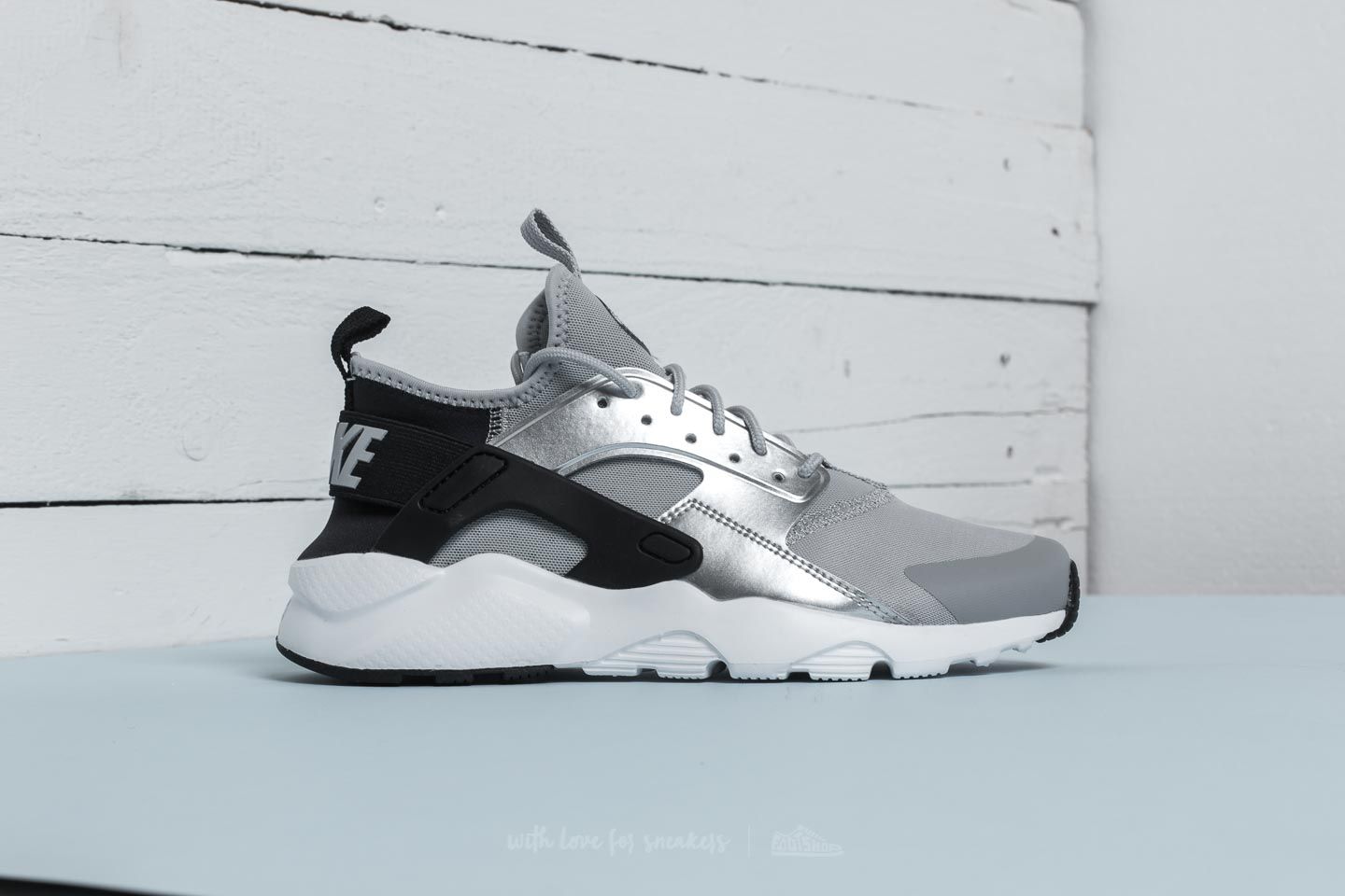 Women s shoes Nike Air Huarache Run Ultra GS Black Wolf Grey Footshop