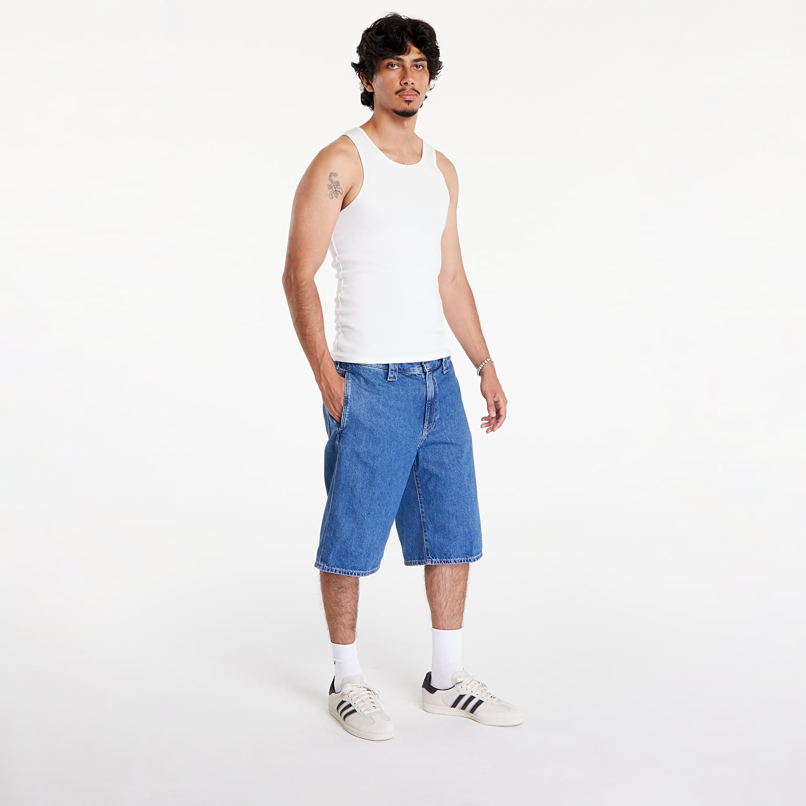 Pantaloni scurți Calvin Klein Jeans Trouser Shorts Denim Medium