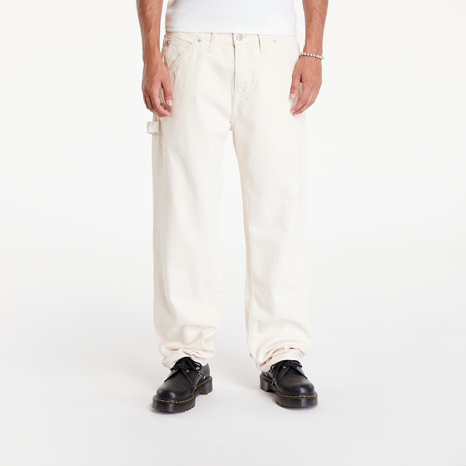 Jeansy Calvin Klein Jeans 90'S Straight Min Carpenter Jeans White