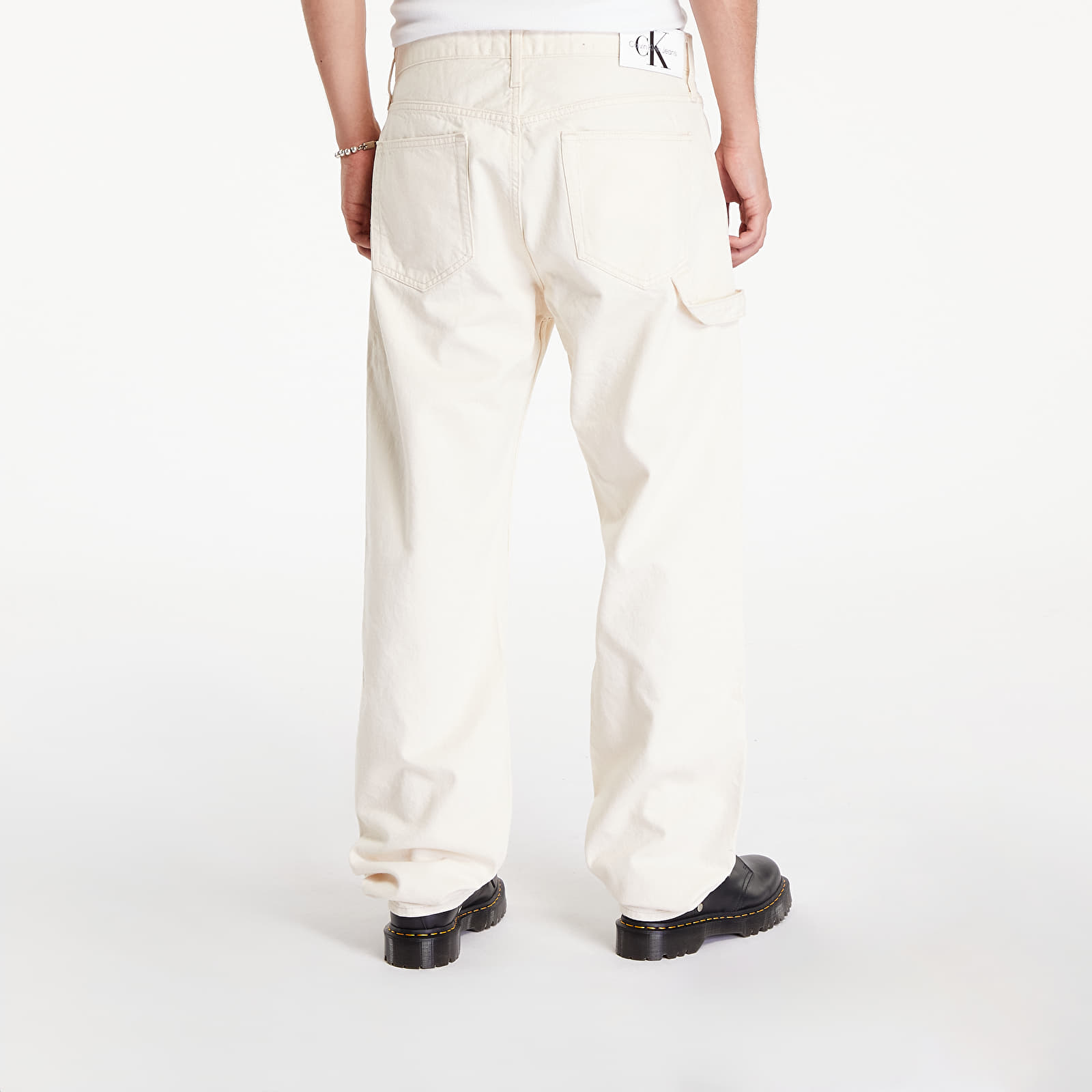 Jeansy Calvin Klein Jeans 90'S Straight Min Carpenter Jeans White