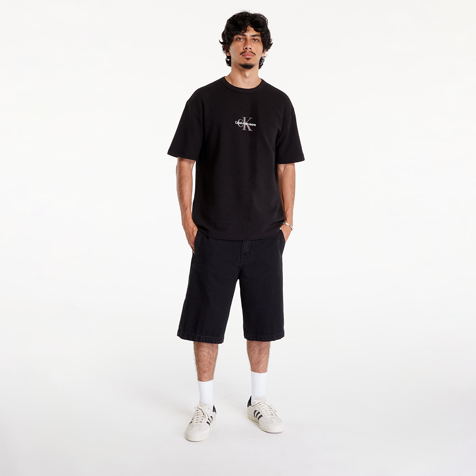 T-Shirts Calvin Klein Jeans City Grid Short Sleeve Tee Black