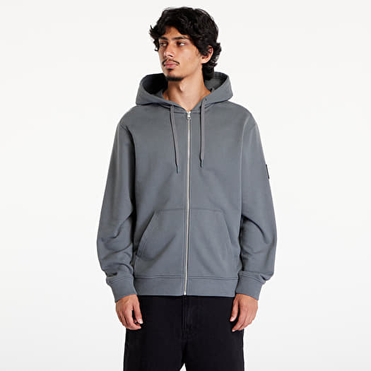 Grey calvin klein zip hoodie shop