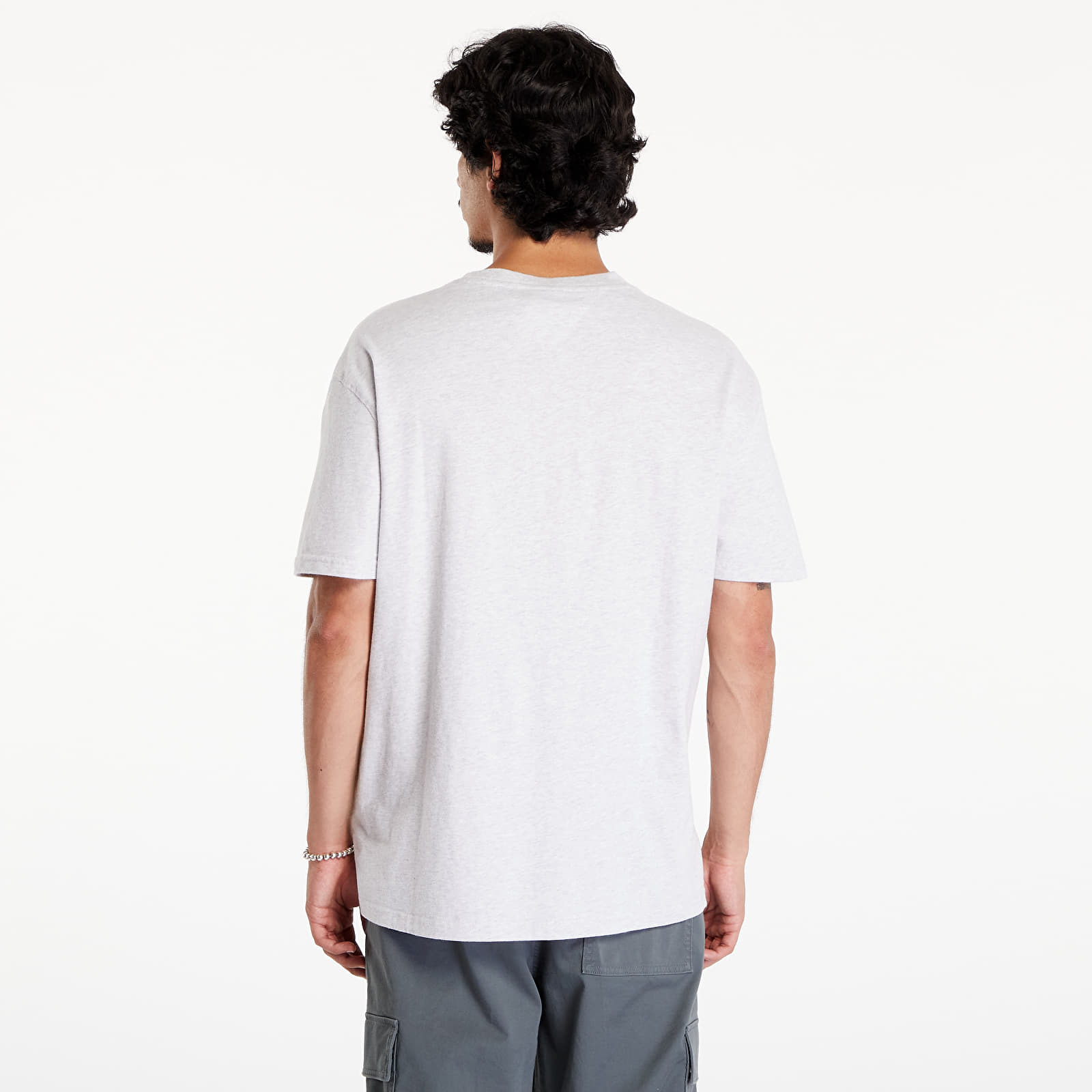 Koszulki Tommy Jeans Regular Classic Tee Silver Grey
