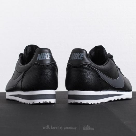Men s shoes Nike Classic Cortez Leather Black Dark Grey White