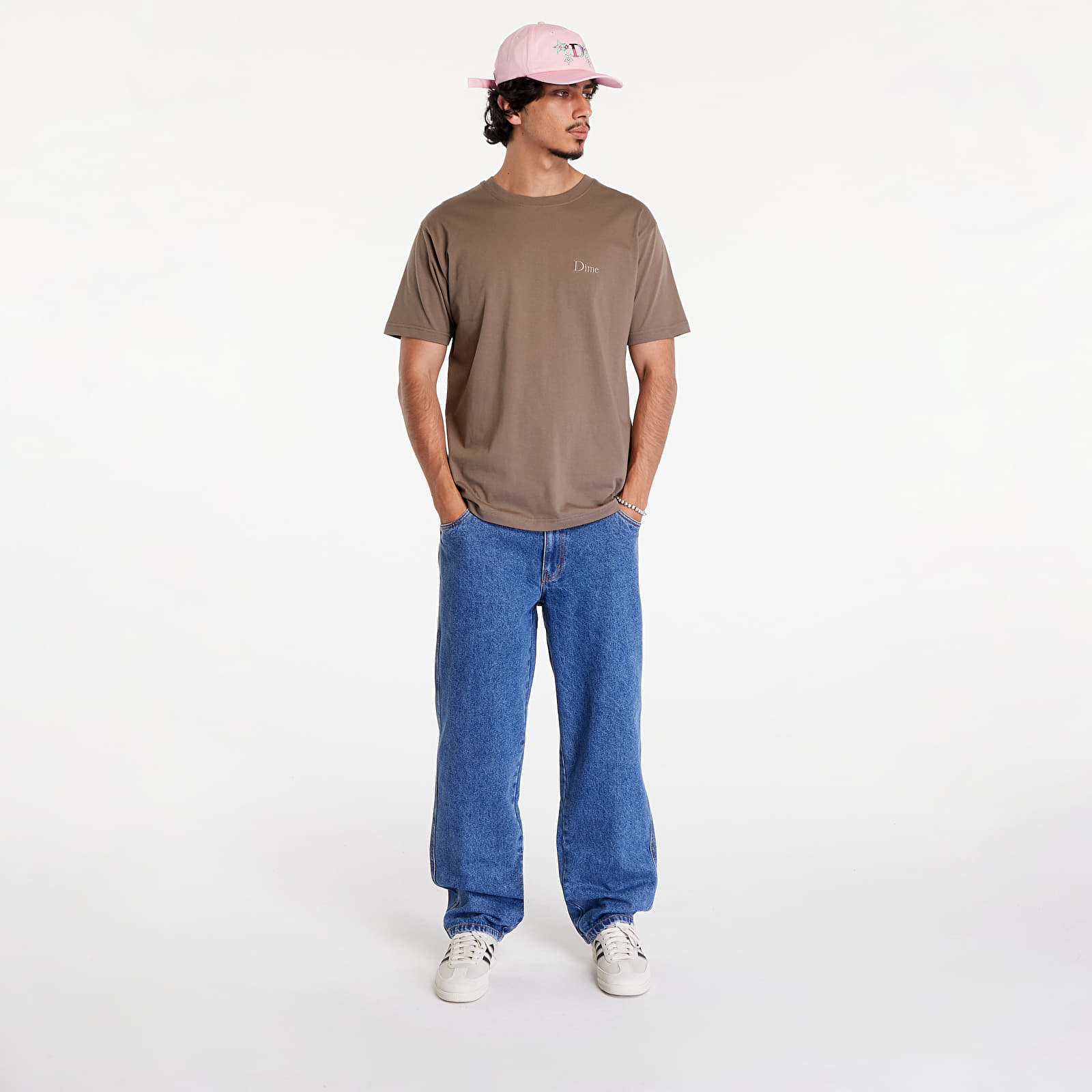 T-Shirts Dime Classic Small Logo T-Shirt UNISEX Deep Sepia