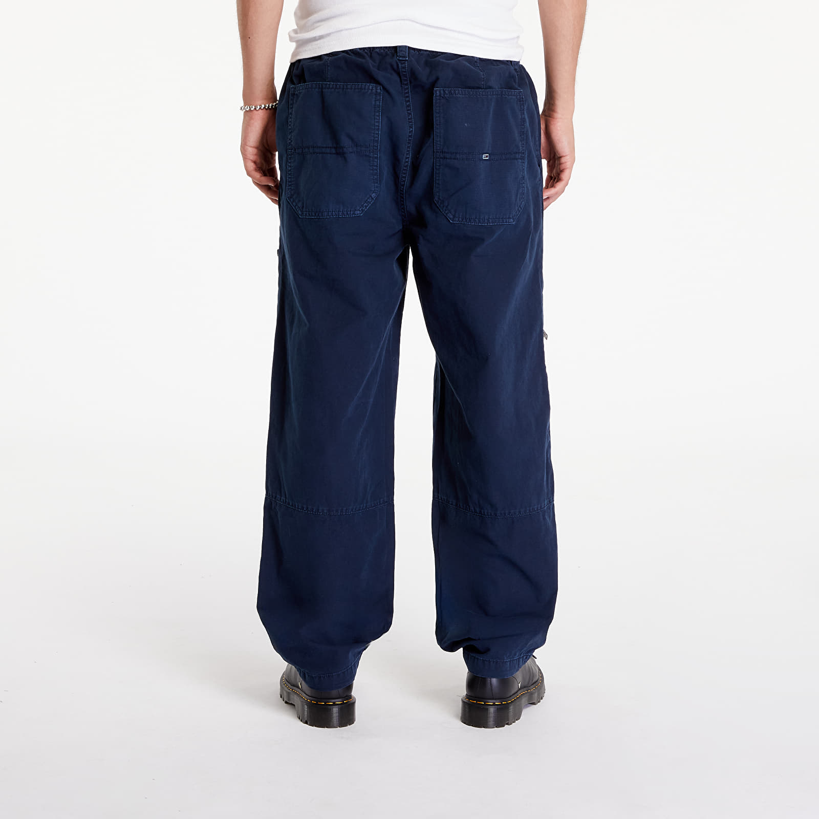 Cargo kalhoty Tommy Jeans Aidan Straight Baggy Tapered Cargo Pants Dark Night Navy