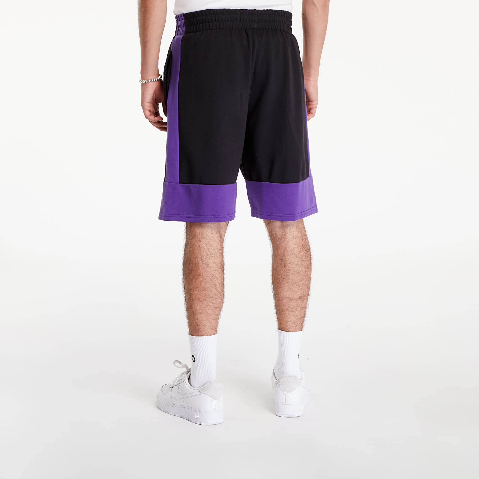 Pánské kraťasy New Era NBA Colour Block Shorts Los Angeles Lakers Black/ True Purple