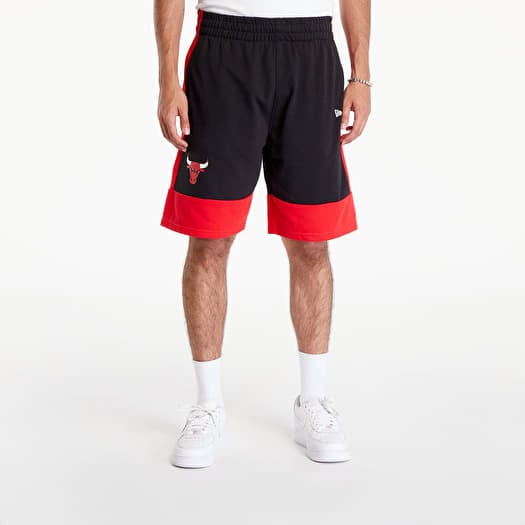 New Era NBA Colour Block Shorts Chicago Bulls Black/ Front Door Red