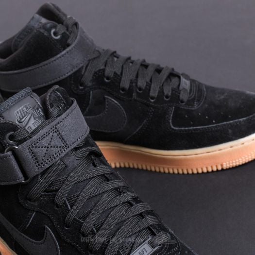 Men's shoes Nike Air Force 1 High '07 LV8 Suede Black/ Black-Gum