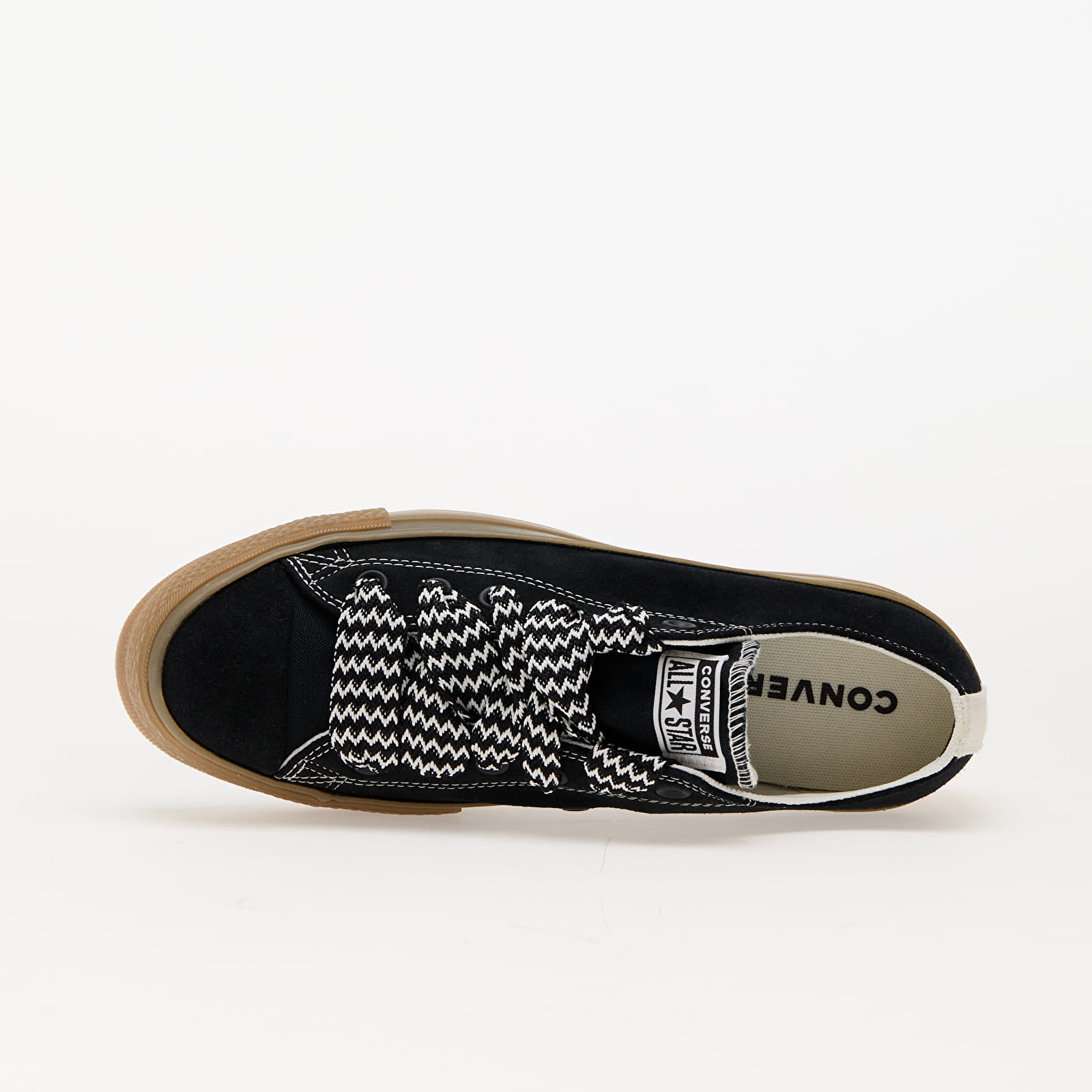 Dámské tenisky a boty Converse Chuck Taylor All Star Lift Platform Suede Black/ Egret/ Light Brown