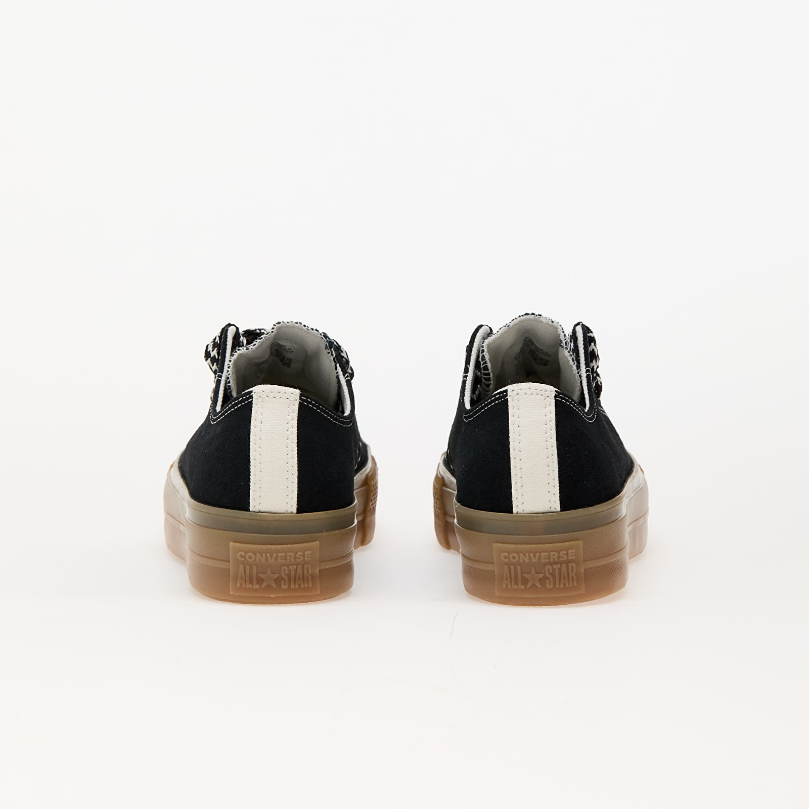 Dámské tenisky a boty Converse Chuck Taylor All Star Lift Platform Suede Black/ Egret/ Light Brown