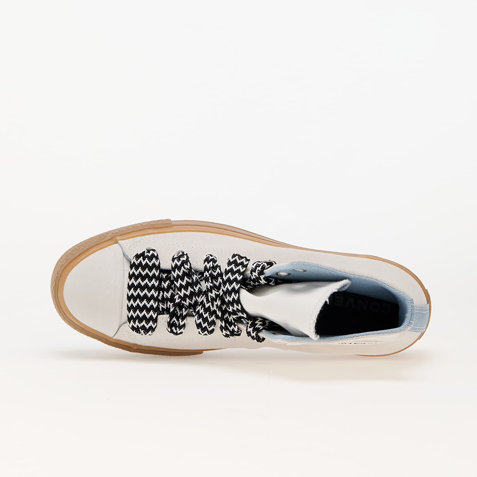 Ženski čevlji Converse Chuck Taylor All Star Lift Platform Suede Vintage White/ Out Of The Blue