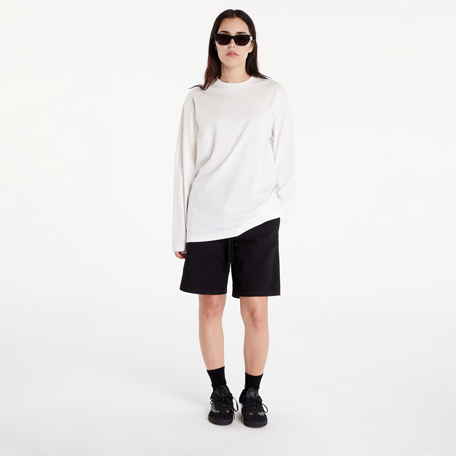 Koszulki Y-3 Relaxed Long Sleeve Tee UNISEX Core White