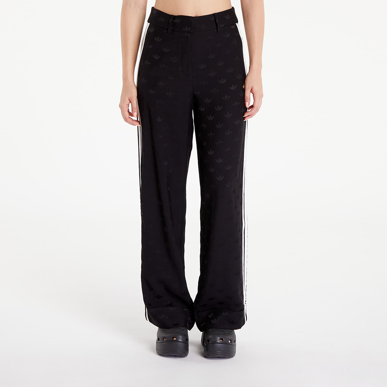 Dámské kalhoty adidas Premium Woven Jaquard Pants Black