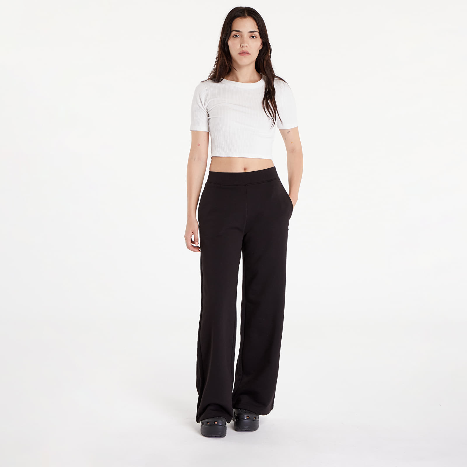 Tepláky Calvin Klein Jeans Relaxed Cotton Terry Joggers Black