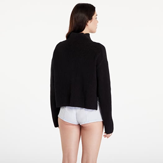 Sweaters Calvin Klein Jeans Chunky Loose High Neck Sweater Black