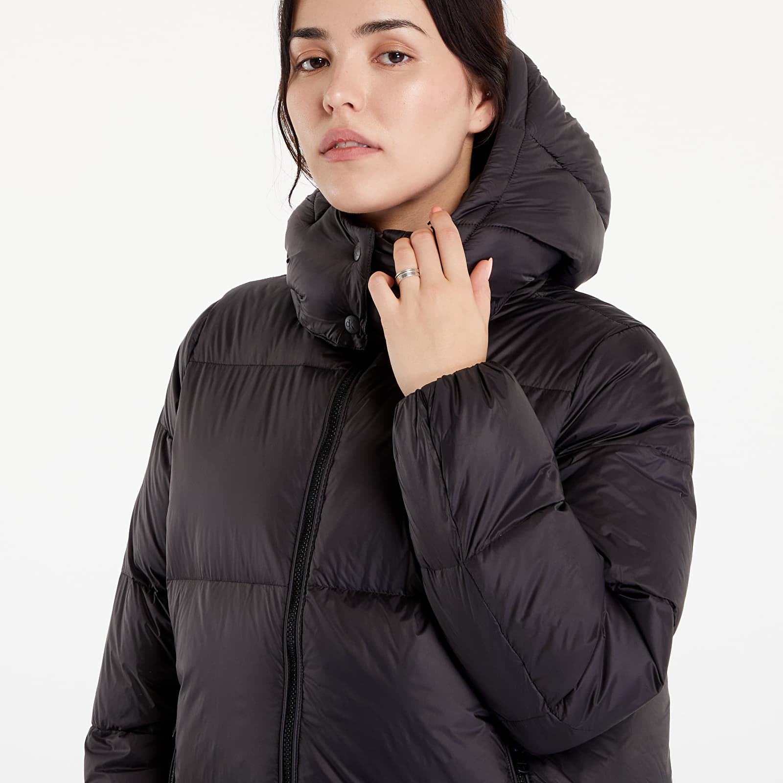Jacken Calvin Klein Jeans Down Long Puffer Jacket Black