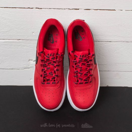Nike air force 1 lv8 (gs) university red/ black-white discount