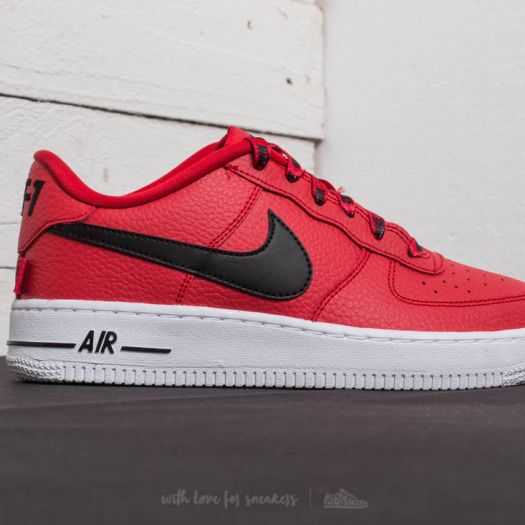 Air force 1 lv8 (gs) university red/ black-white store