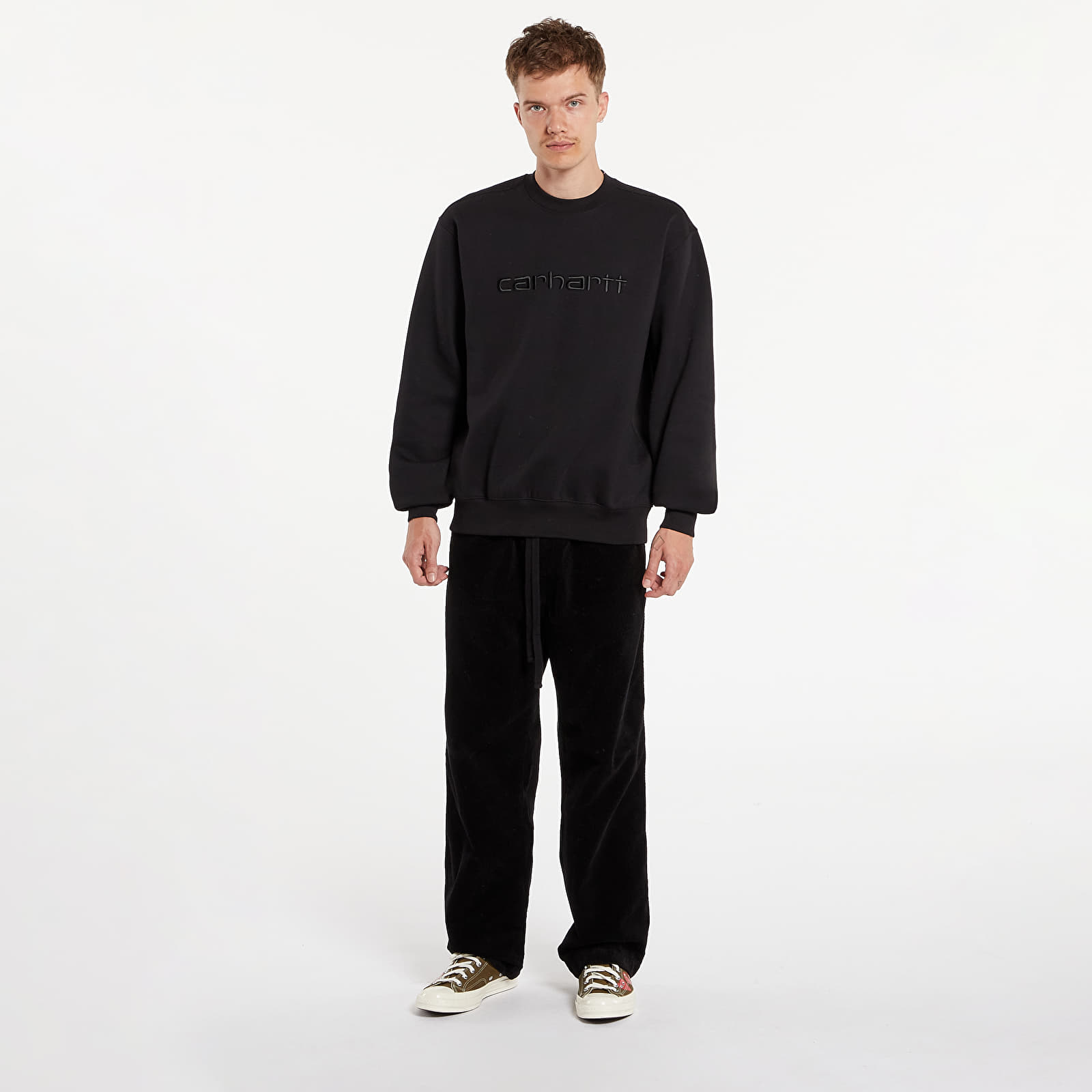 Kapucnis pulóverek és pulcsik Carhartt WIP Carhartt Sweat Black/ Black 