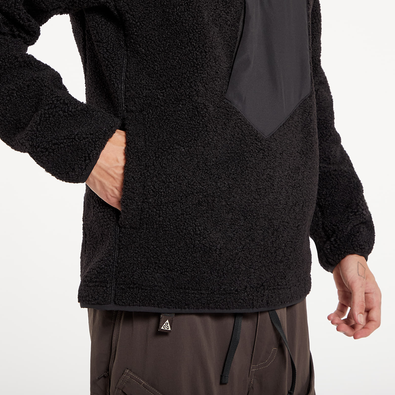 Sweatjacken und Sweatshirts adidas Terrex Xploric High Pile Fleece Pulover Black