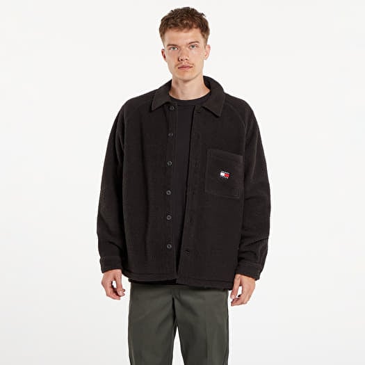 Tommy Jeans Xs Badge Teddy Shirt Black
