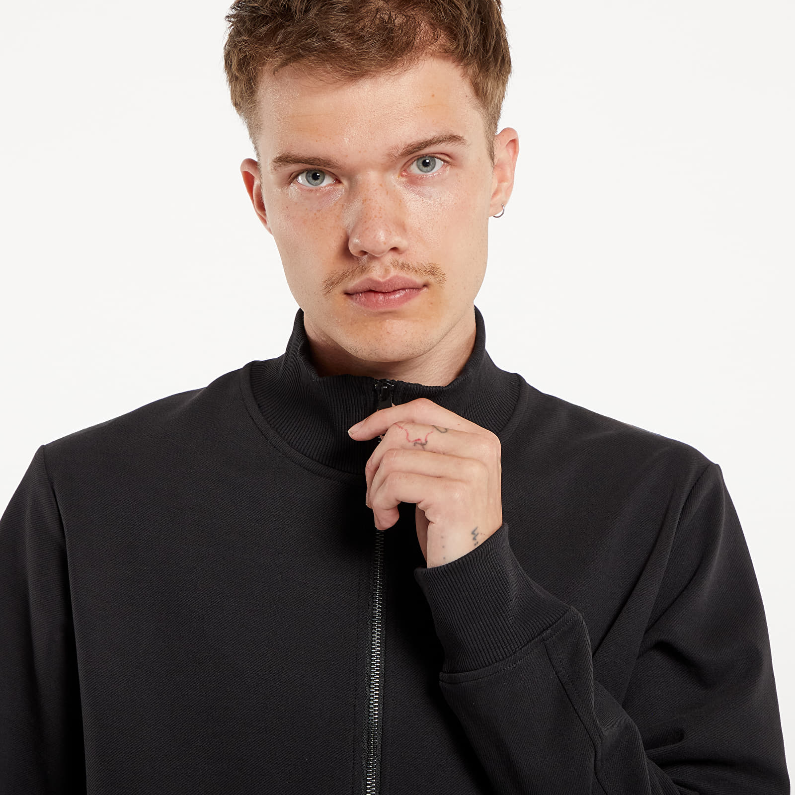 Mikiny Calvin Klein Jeans Textured Track Top Black