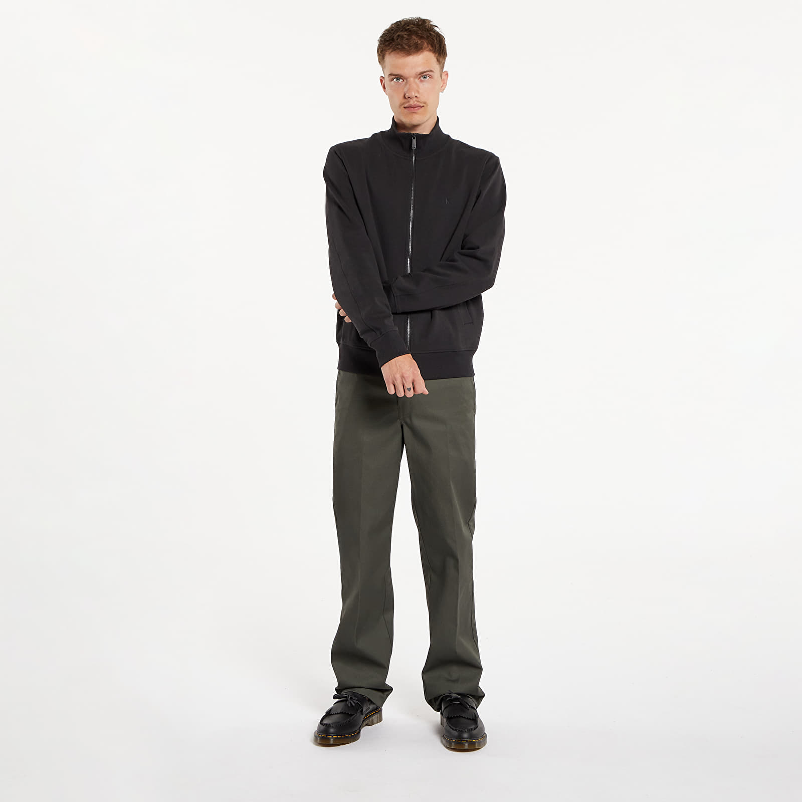 Mikiny Calvin Klein Jeans Textured Track Top Black