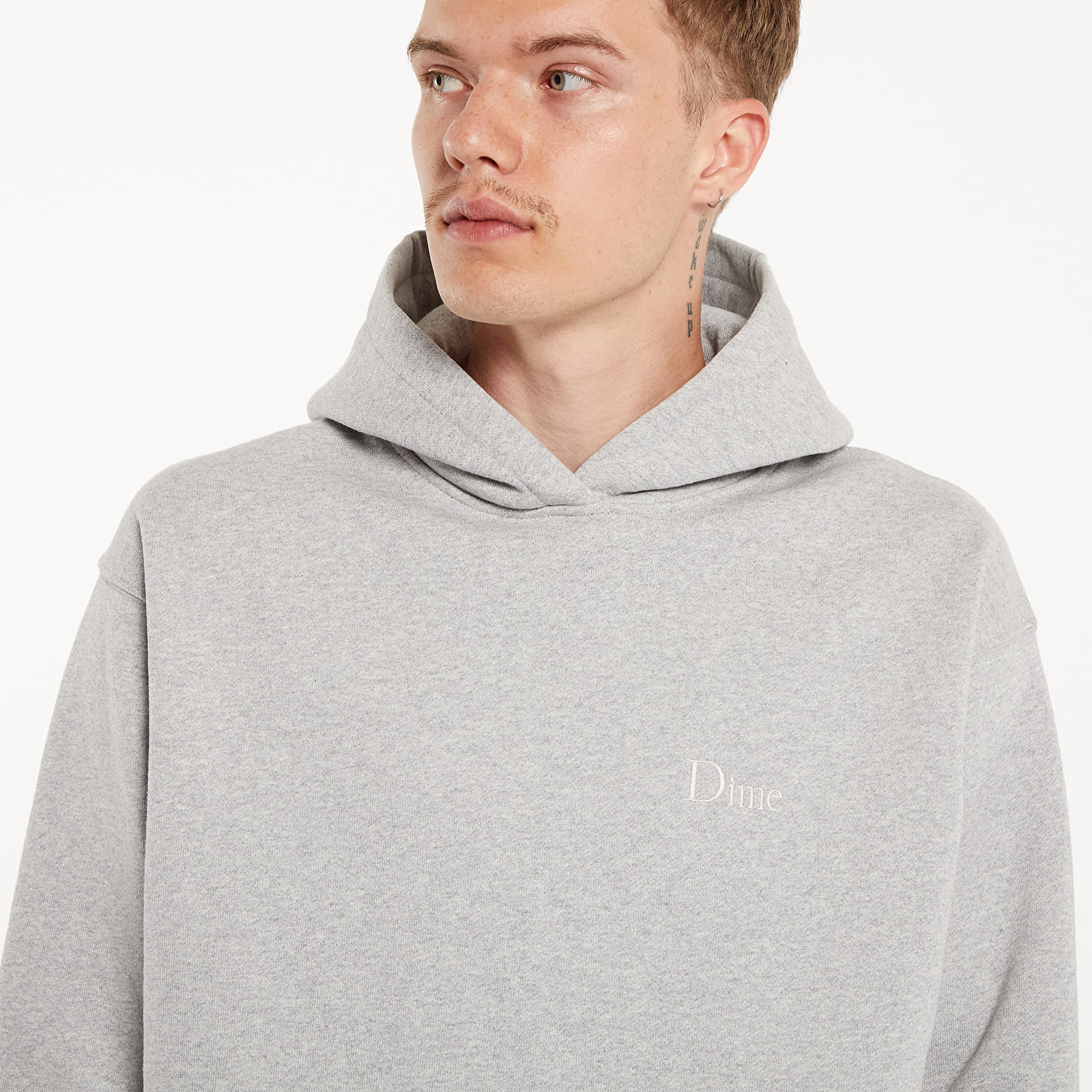 Hoodies and sweatshirts  Dime Classic Small Logo Hoodie UNISEX Heather Gray