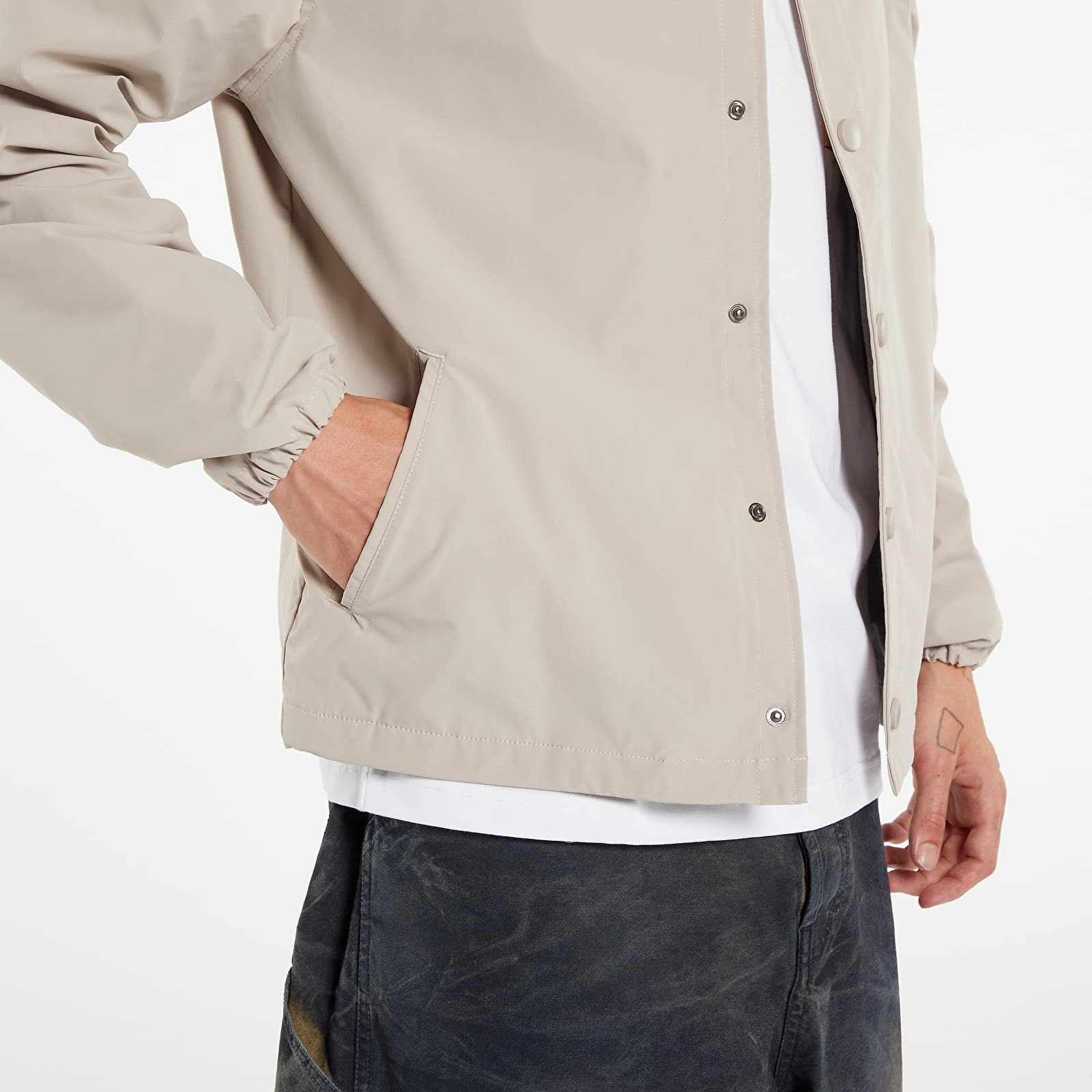 Jakker Dime Cursive Coach Jacket UNISEX Light Grey