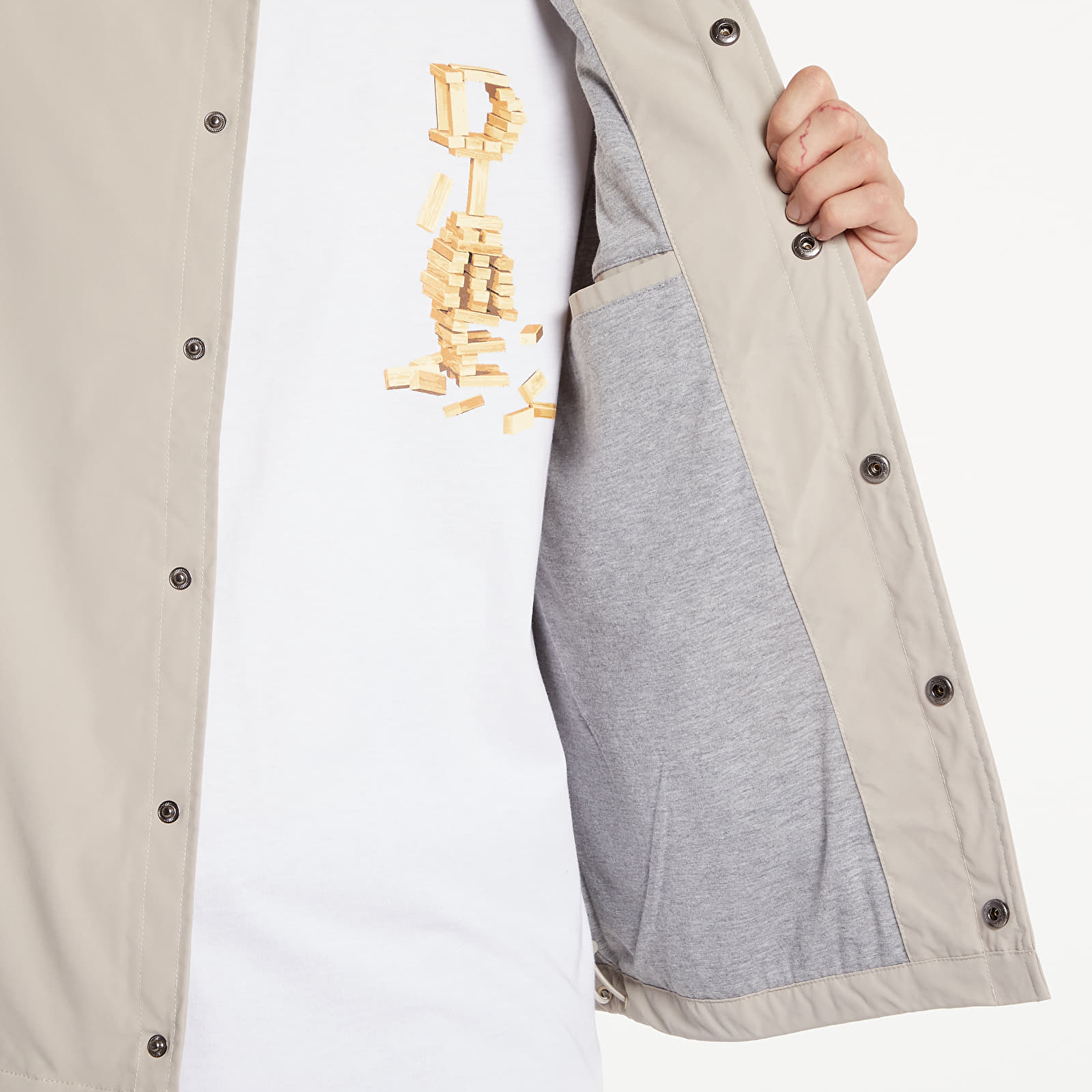 Jakker Dime Cursive Coach Jacket UNISEX Light Grey