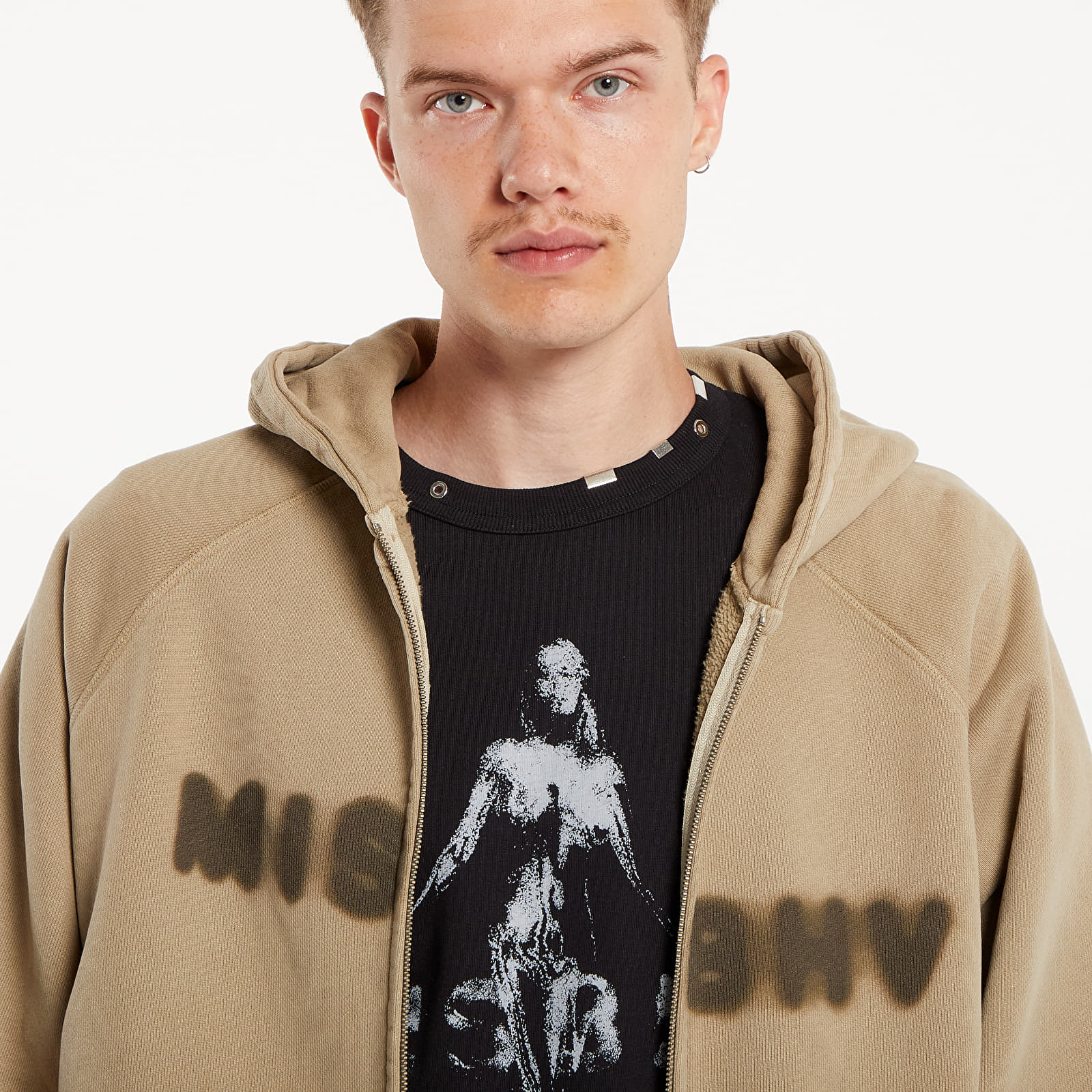 Sudaderas MISBHV Vintage Beige Community Zipped Hoodie UNISEX Vintage Beige