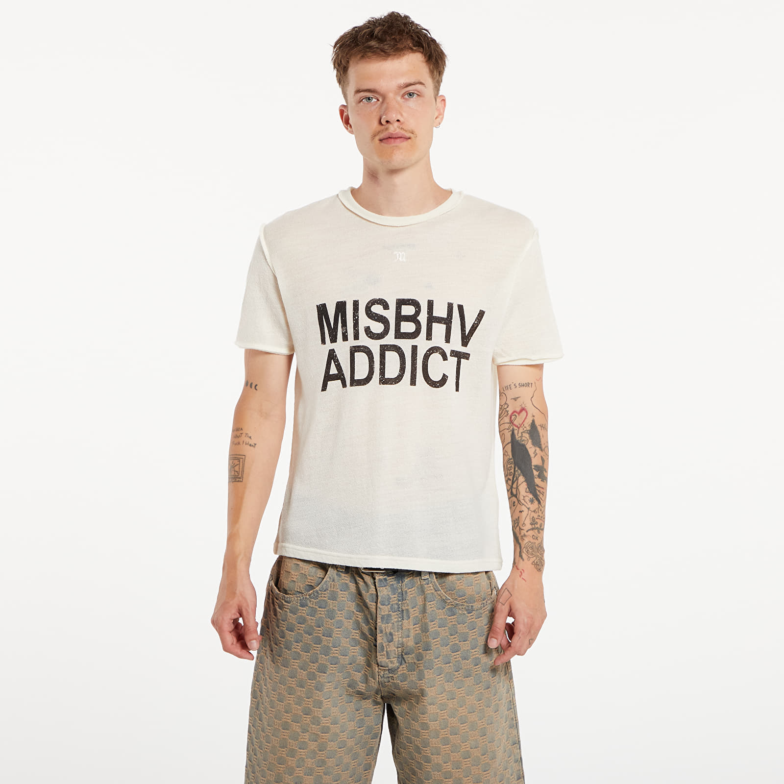 T-paidat MISBHV Misbhv Addict T-Shirt UNISEX Off White