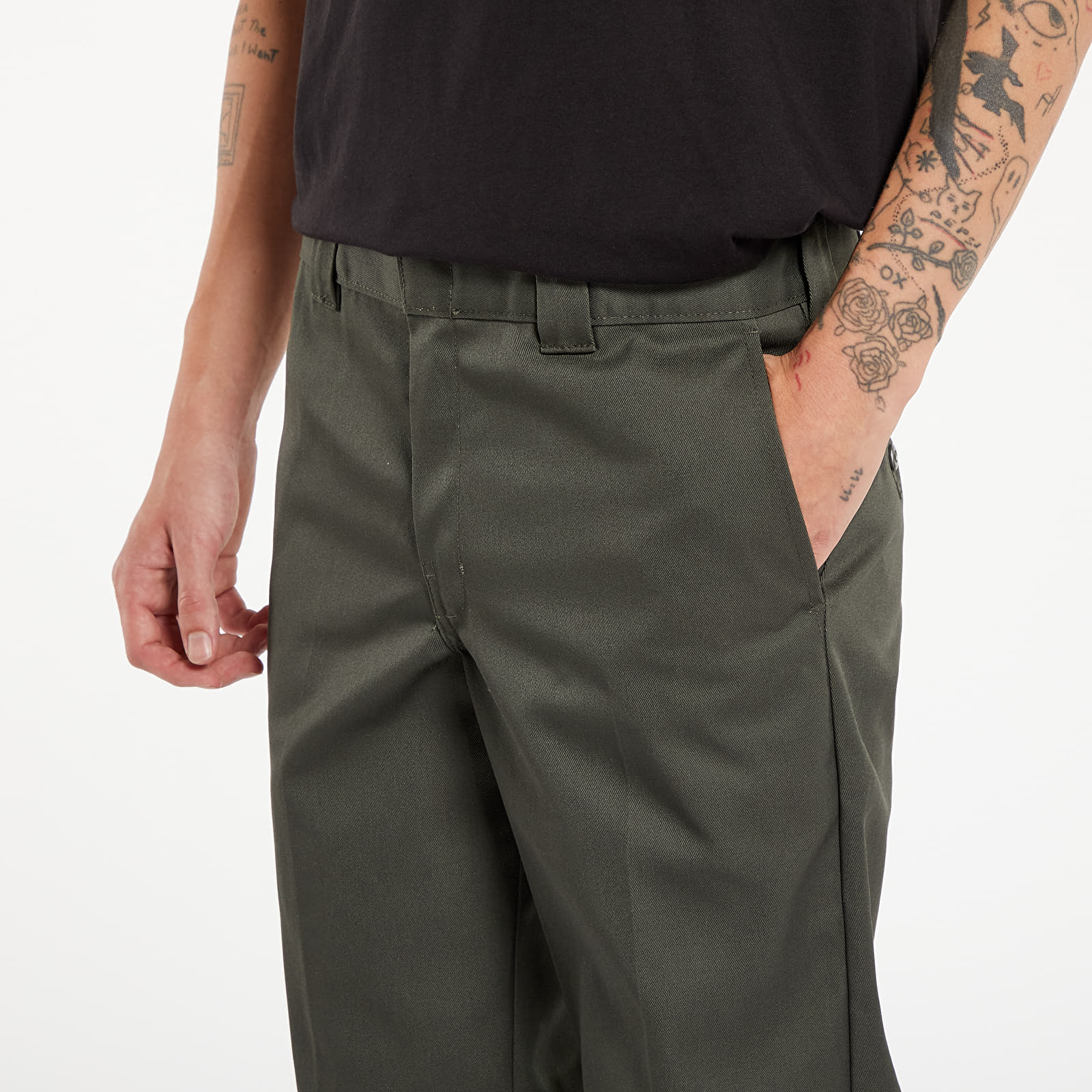 Men's trousers Dickies Original 873 Slim Straight Work Pant Olive Green