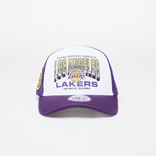 Mütze New Era Los Angeles Lakers NBA Team Colour 9FORTY E-Frame Adjustable Trucker Cap True Purple/ Yellow