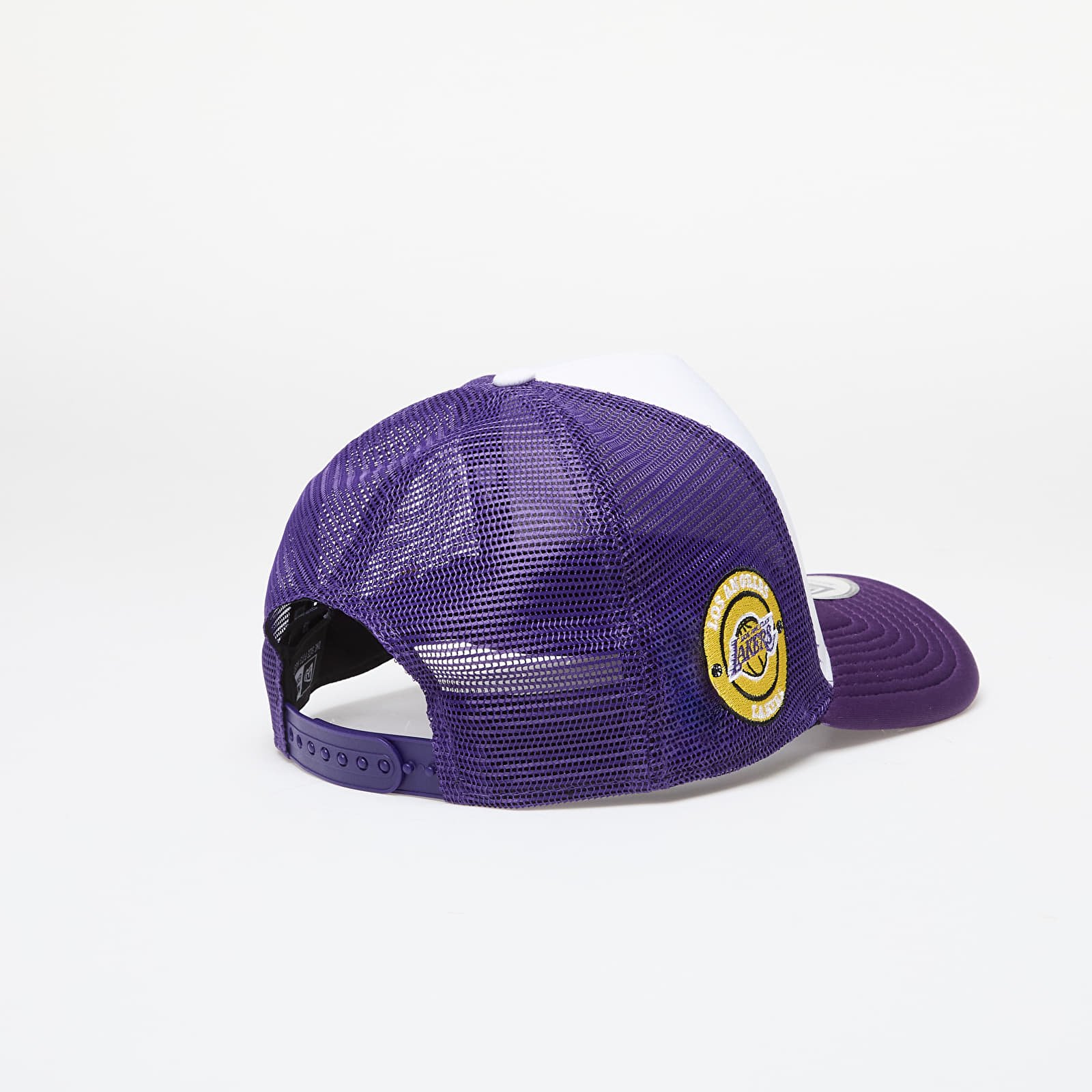 Caps New Era Los Angeles Lakers NBA Team Colour 9FORTY E-Frame Adjustable Trucker Cap True Purple/ Yellow