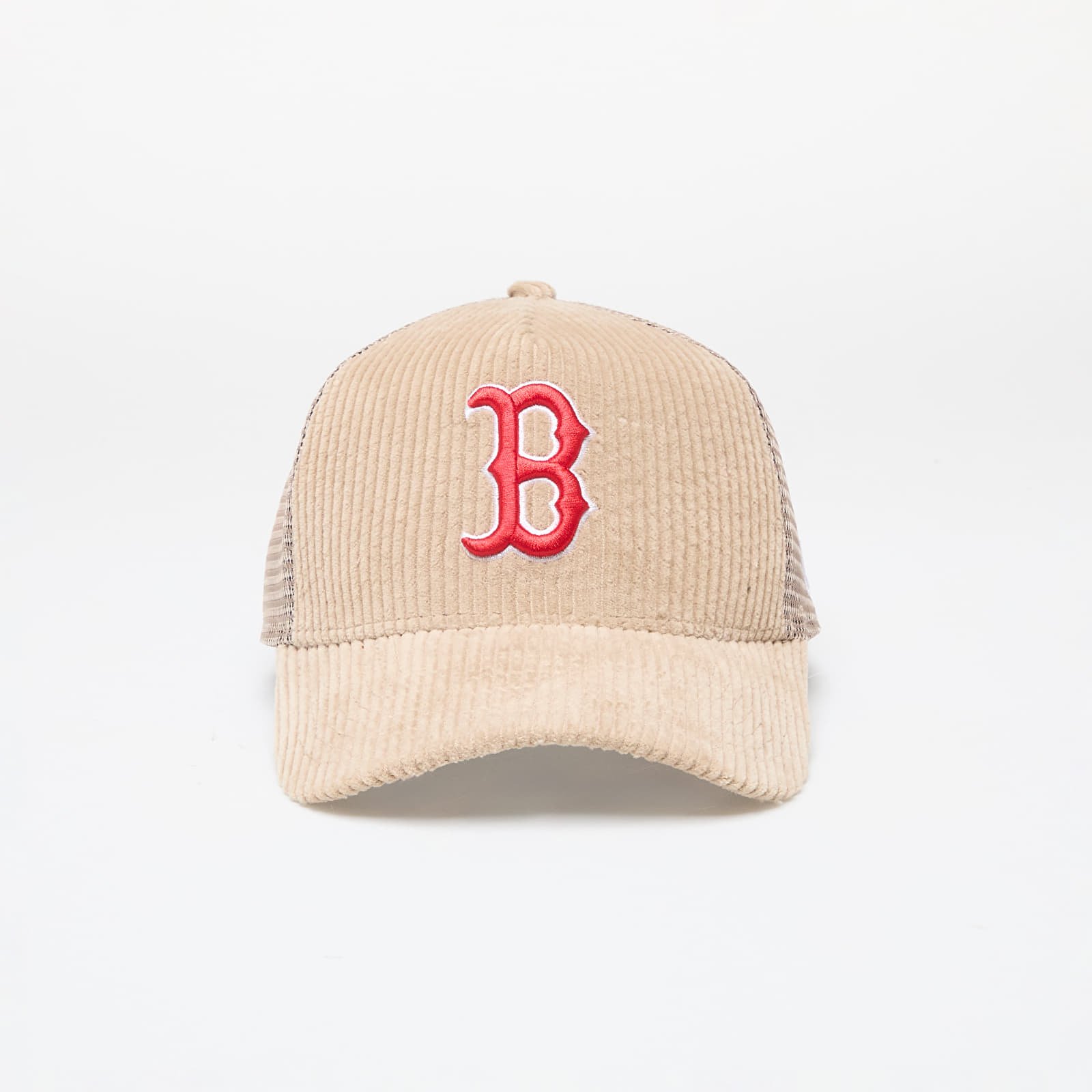 Шапки New Era MLB Boston Red SoxCord 9FORTY E-Frame Adjustable Trucker Cap Beige