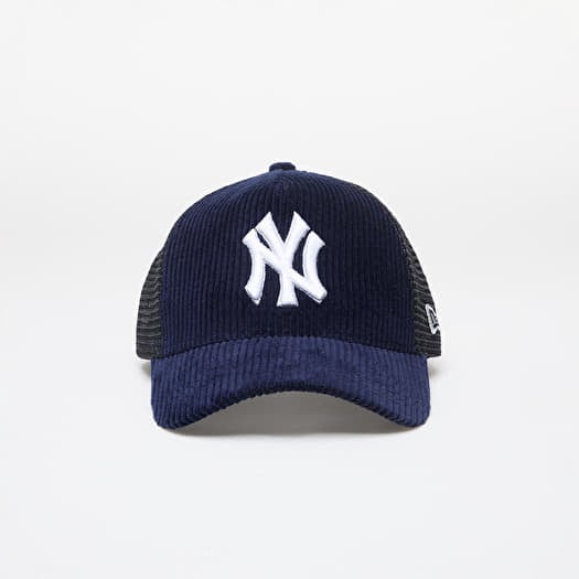 New Era New York Yankees MLB Cord 9FORTY E-Frame Adjustable Trucker Cap Navy