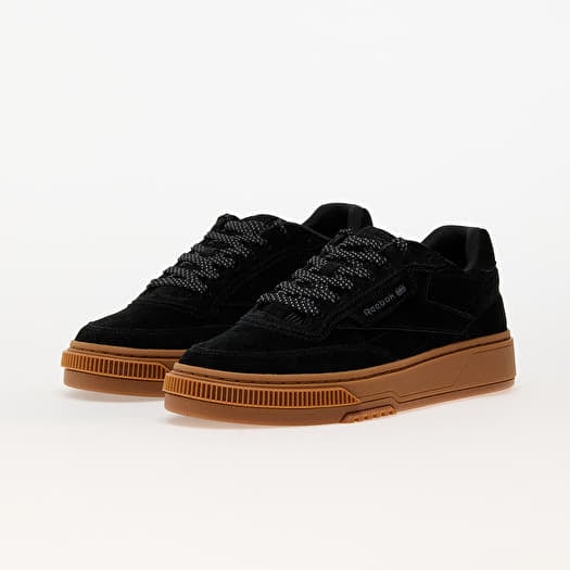 Black suede reebok club c best sale